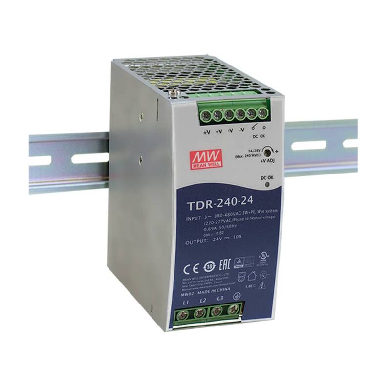 Mean Well TDR-240-24 Hutschienen-Netzteil 24 V/DC 10 A 240 W 1 Ausgang - 4021087047999