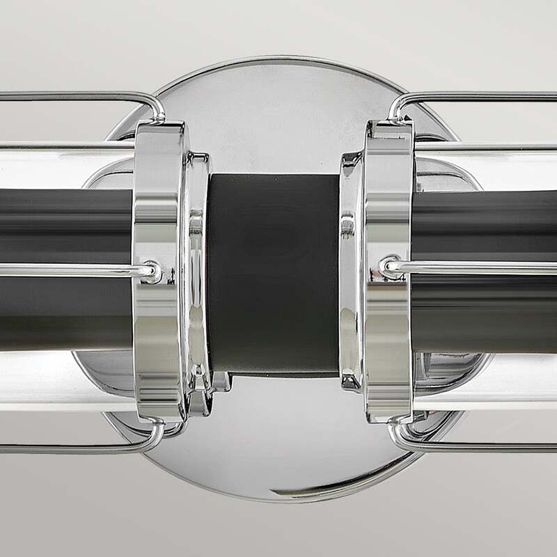 HINKLEY Wandleuchte Wandlampe Masthead LED 2-flammig dimmbar chrom 61cm IP44 - 5024005012252