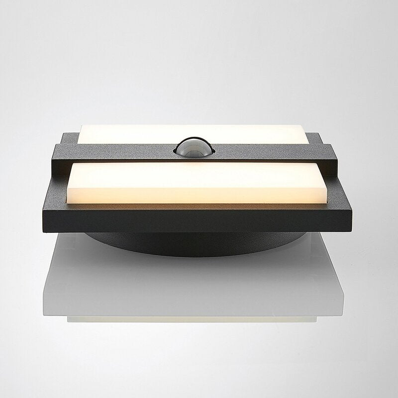 Lucande Gylfi LED-Außenwandleuchte AußenWandleuchte Wandleuchte quadratisch Sens - 4251096574432