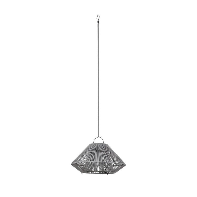 Lindby Hängeleuchte Pendelleuchte LED Solarleuchte Grau USB IP54 Balkon Terrasse - 4255830909467