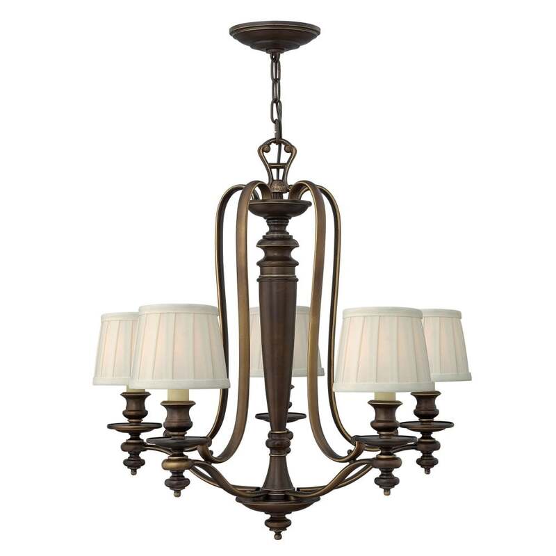 Hinkley Lighting Dunhill 5-flammiger Kronleuchter Bronze Hängelampe Hängeleuchte - 0640665459500