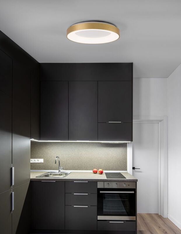 Nova Luce Deckenleuchte Deckenlampe Rando Thin LED Gold Warmweiß dimmbar 60 cm - 5212017420114