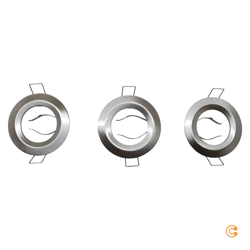 Paulmann Einbauspot Deckenspot LED Nova Coin dimmbar stahl Aluminium 3er-Set217 - 4000870934944
