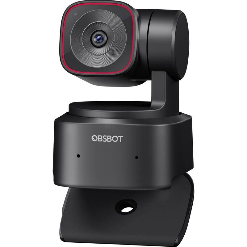 OBSBOT Tiny 2 Lite 4K Webcam mit AI Auto-Tracking und Klemm-Halterung schwarz - 6971889230441