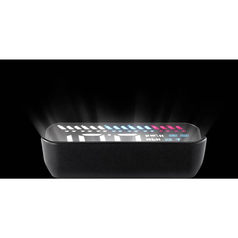 HUD-3.5 Kfz Head-Up-Display 3,5 Zoll Schwarz OBD2 GPS für PKW Bus LKW - 4064161204796
