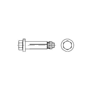 B-Ware Lindapter Schraube HB 82031 Bolzen Hollo Bolt Stahl feuerverzinkt 29 STÜCK