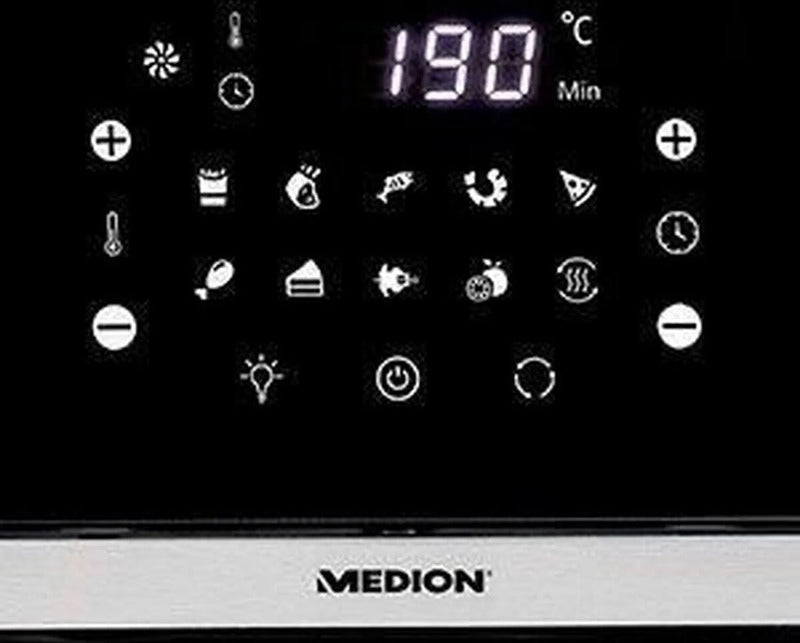 Medion Air Fryer Multifunktions-Heißluftfritteuse Fritteuse 10L SIEHE TEXT/FOTO - 4061275211788