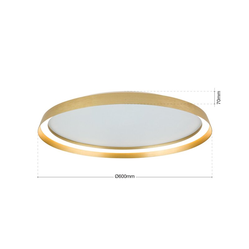 ORION LED Deckenlampe Pendelleuchte Manta goldfarben Alu SIEHE TEXT/FOTO - 9003090278190