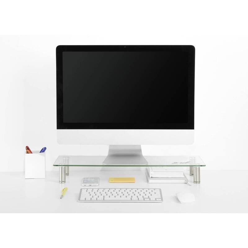 SpeaKa Professional Monitor-Erhöhung höhenverstellbar transparent 75-90mm 20kg - 4064161041346