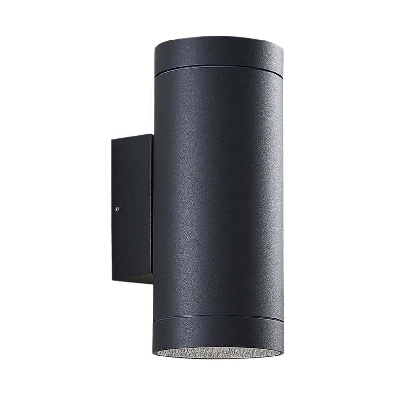 Lucande Außenwandleuchte Thomke 2-flammig LED Gartenlampe anthrazit IP65 25,2cm - 4251096569322
