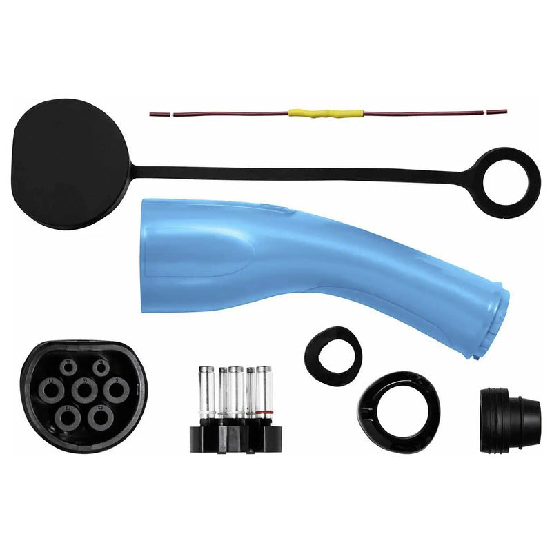 Ladestecker Akyga AK-SC-E04 Typ 2 32A Blau 220mm für Elektrofahrzeuge - 5901720136893