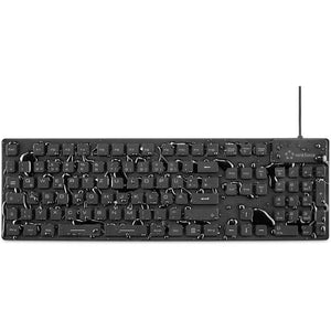B-Ware Renkforce USB Tastatur QWERTZ Silikonmembran vollversiegelt IP68 schwarz 1,80m