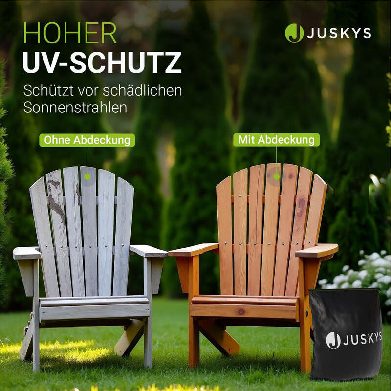 Abdeckplane Gartenmöbel Schutzhülle wasserdicht schwarz 250x210x90cm winterfest - 4262437184371