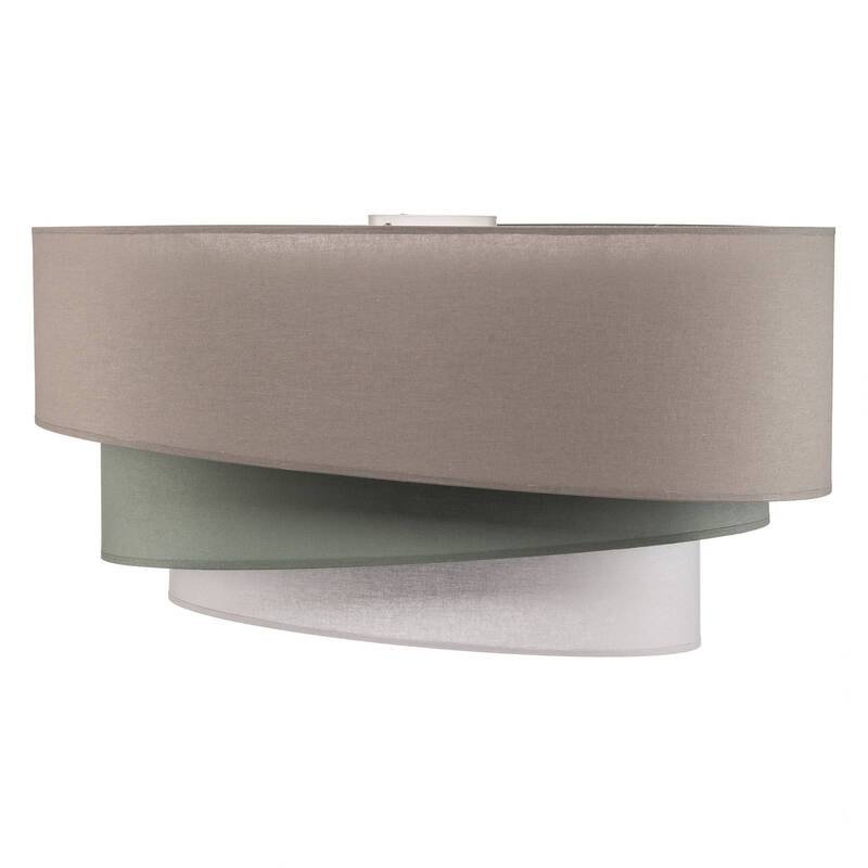 Euluna Deckenleuchte Trio monocolor Deckenlampe Lampe Leuchte mit Stoffschirm745 - 5903689182676