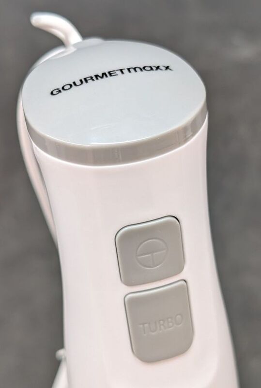 GourmetMaxx Stabmixer Pürierstab Handmixer 400W Mixer Küchenhelfer Weiß 700ml - 4067522047919
