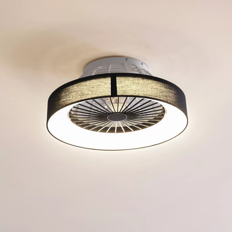 Lindby LED-Deckenventilator Mace Deckenventilator Ventilator schwarz leise Ø 47 - 4251911780192