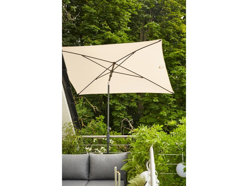 Siena Garden Gartenschirm City 210cm x 140cm Natur Sonnenschirm mit - 4055938415750