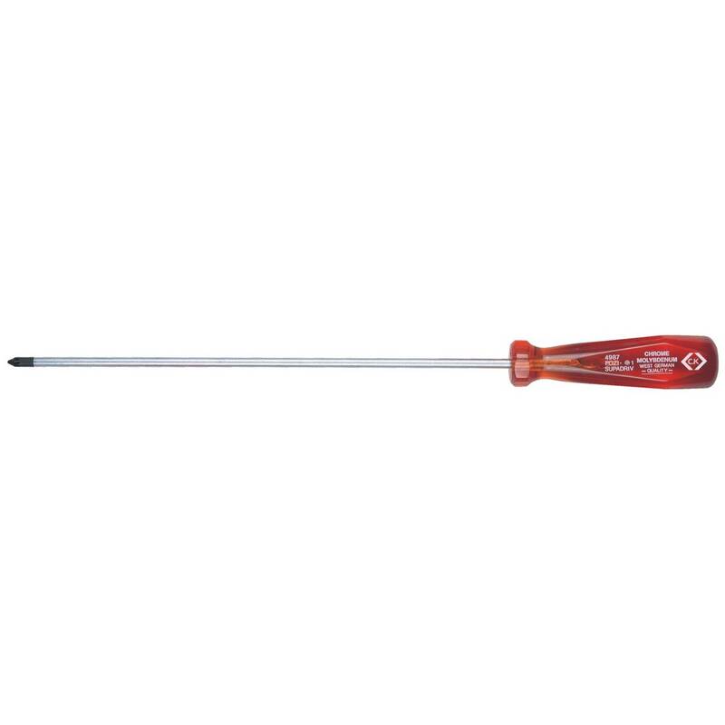 C.K Kreuzschlitz-Schraubendreher PZ 2 250mm Werkstatt Werkzeug DIN ISO 8764 - 5013969816006