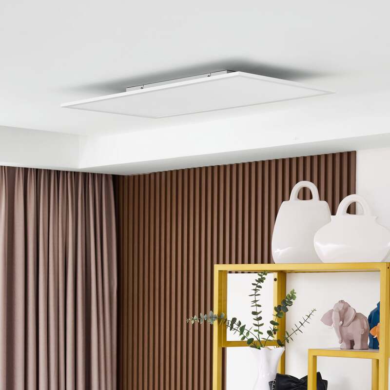 Lindby LED Panel Leuchte Lamin Lampe dimmbar Fernbedienung CCT 80cm weiß 41W - 4251911765892