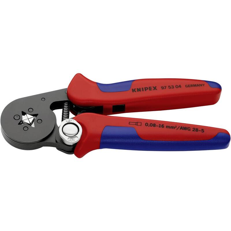 Knipex 97 53 04 Selbsteinstellende Crimpzange Aderendhülsen 0.08 bis 16 mm² - 4003773028017