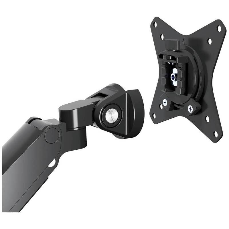 Manhattan Monitor-Tischhalterung 2 Displays Neigbar Schwenkbar Schwarz 43-81cm - 0766623461887