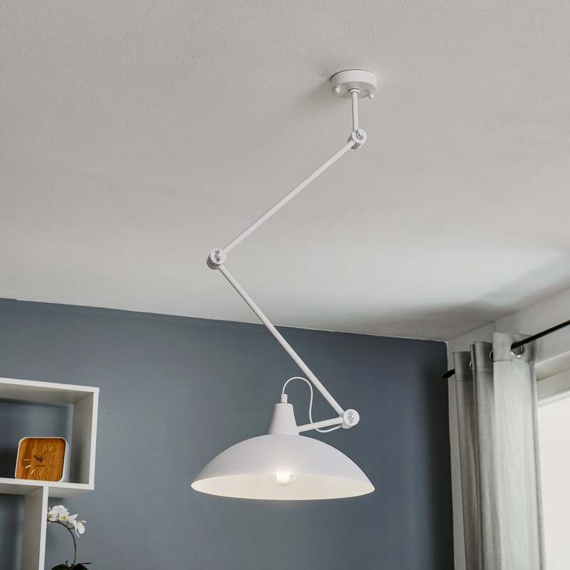 Euluna Deckenlampe 808 Deckenlampe Lampe Leuchte verstellbar 1-flammig weiß - 5904798637187