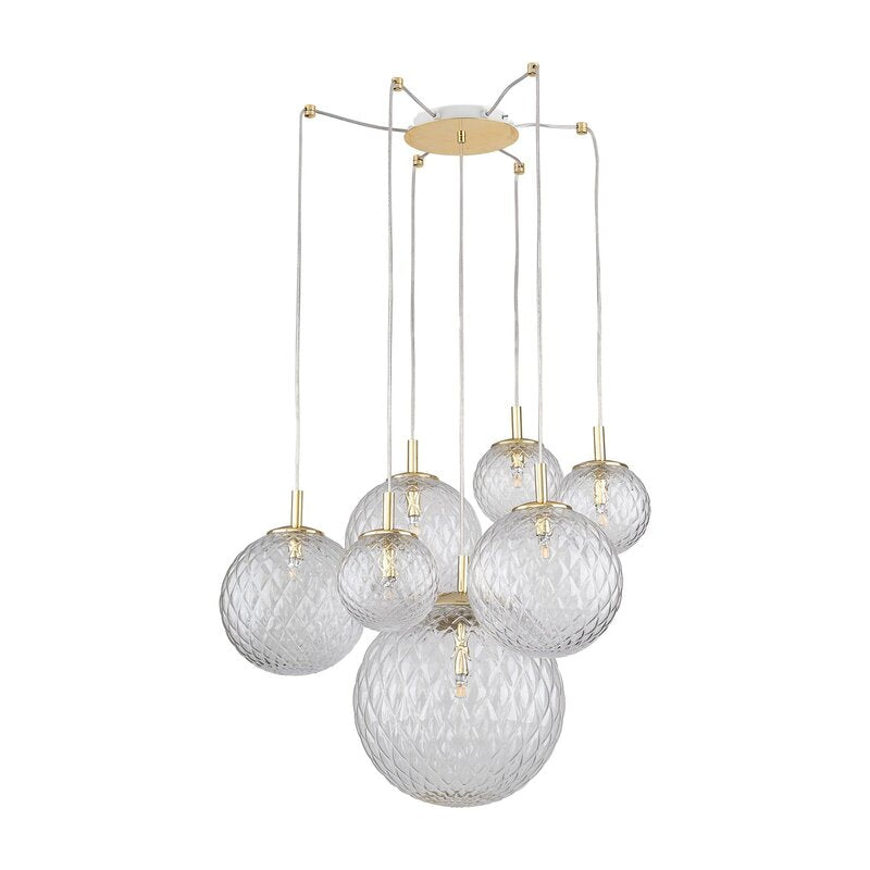 TK Lighting Pendelleuchte Cadix VII Glas siebenflammig UNVOLLSTÄNDIG SIEHE TEXT - 5901780546083