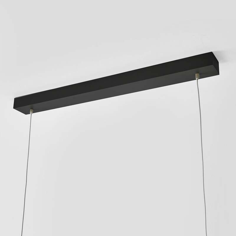 Arcchio Pendelleuchte Jolinda LED Hängelampe Büroleuchte schwarz 118cm 7200lm - 4251911779196