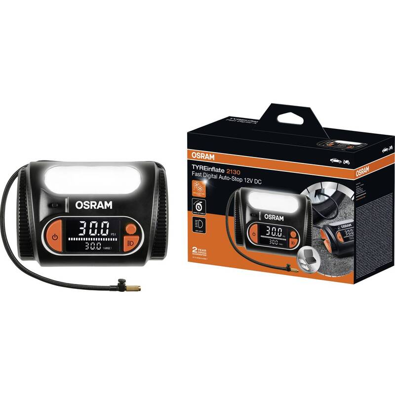 Osram Automotive Kompressor Reifenpumpe TYREinflate 2130 digital Auto-Stopp - 4062172411790