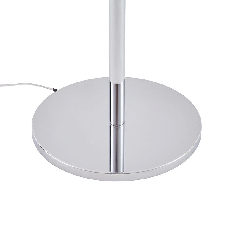 Christo Stehleuchte Stehlampe 160cm LED Lampe Leuchte chrom/weiß Glas elegant - 4255830911309
