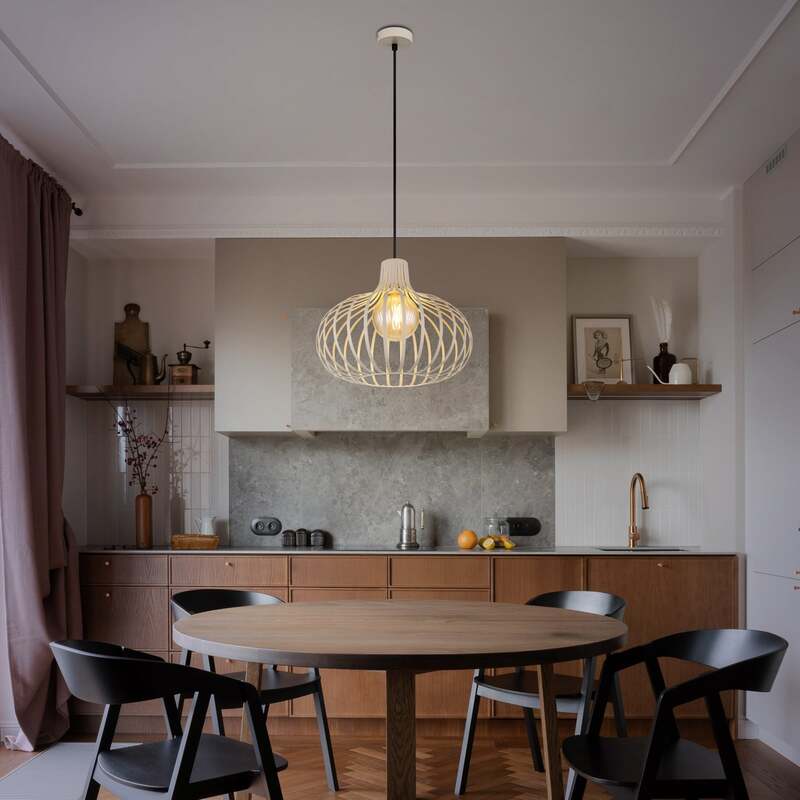 Globo Hängeleuchte Mateo LED Pendelleuchte dimmbar sandfarben Metall Ø40cm - 9007371513888