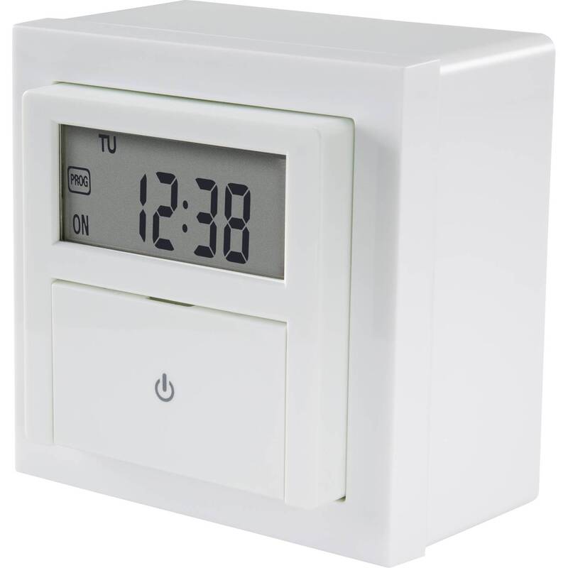 Sygonix Unterputz-Timer digital Wochenprogramm 1800W Countdown-Funktion Lampe - 4064161043487