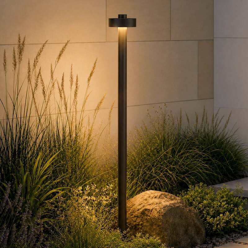 Lucande Wegeleuchte Nirella LED Gartenlampe Außenlampe schwarz 100cm IP65 CCT - 0000010049320