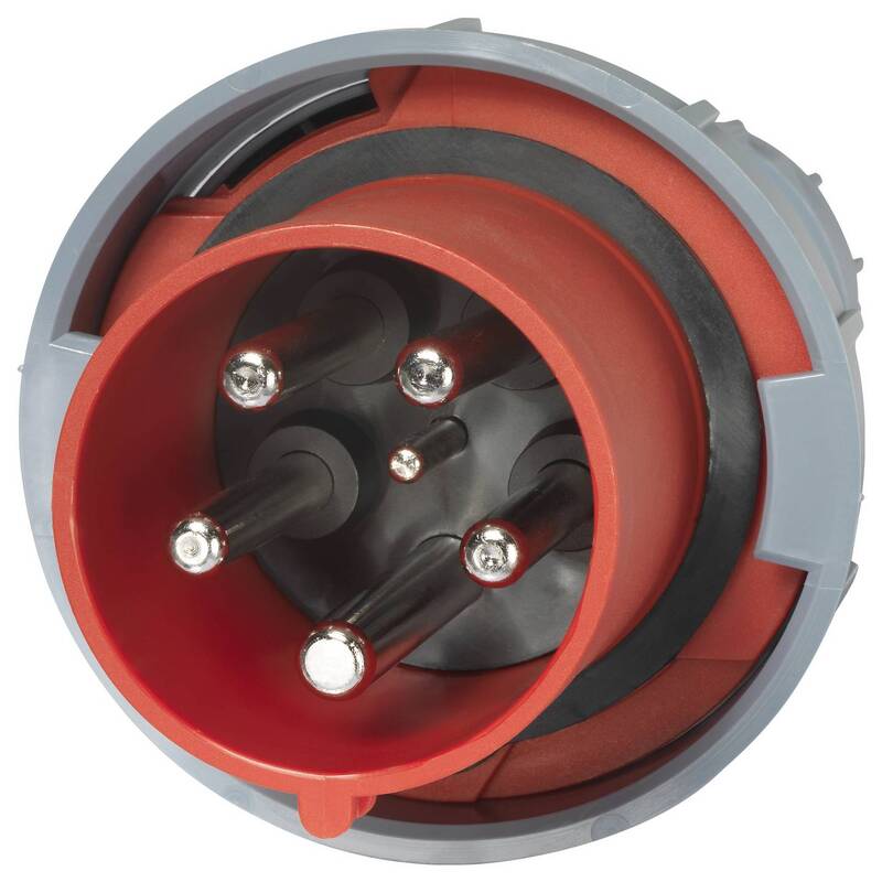 SYGONIX CEE Stecker 125A IP67 400V 5polig grau rot Schraubklemmen 1 St. - 4064161472867