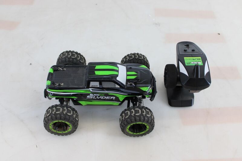 Blackzon RC Modellauto Elektro Monstertruck Slyder MT 1:16 Grün 610 Spielzeug 76 - 5700135401004