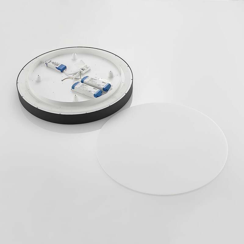Arcchio Pendelleuchte Hängelampe LED Schwarz Aluminium Acryl Vanida Deckenlampe - 4251096597721