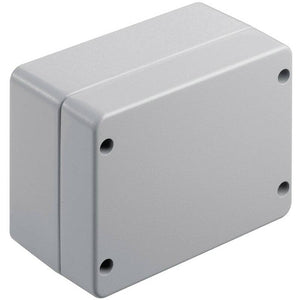 B-Ware Weidmüller Gehäuse Kasten Klippon Aluminium Silber-Grau 170x130x90 mm 1 Stück