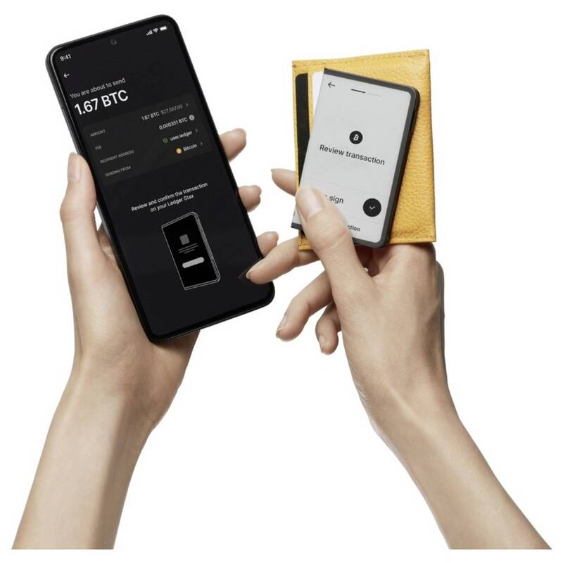 Ledger Hardware Wallet STAX-RKEY-ESDEPTIT USB-C Schwarz Krypto Wallet 85x54x85mm - 3760027785317