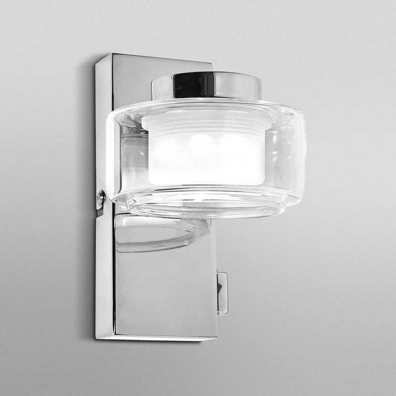 OSRAM Wandleuchte ORBIS FLAME LED Lampe chrom CCT 3000K 4000K IP44 350 Lumen - 4099854448027