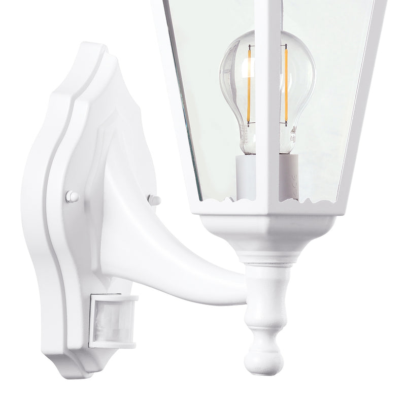 Eglo Außenlampe Gartenleuchte Navedo LED Wandleuchte mit Sensor weiß 42cm - 9002759934477