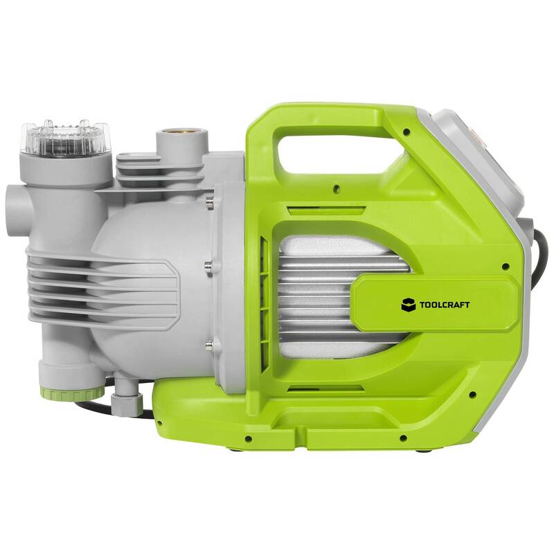 Toolcraft Gartenpumpe 7000l/h 53m Förderhöhe Handpumpe Bewässerungssystem 230V - 4064161310121