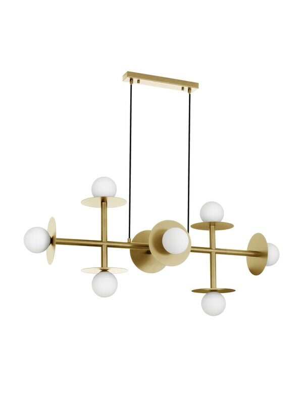 Nova Luce Pendelleuchte Hängeleuchte PIELO Gold G9 LED 8-flammig SIEHE TEXT - 5212017435378