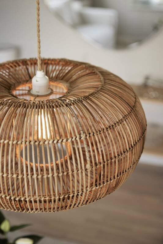 PR Home Hängeleuchte Pendelleuchte Zuri Rattan 51 cm Wohnzimmer SIEHE TEXT/FOTO - 7330976138852