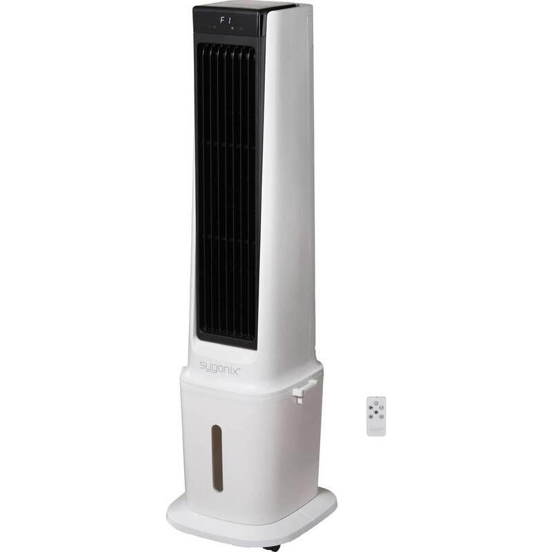Sygonix Luftkühler 90W Oszillierend Tower-Ventilator Fernbedienung LED-Display - 4064161489513
