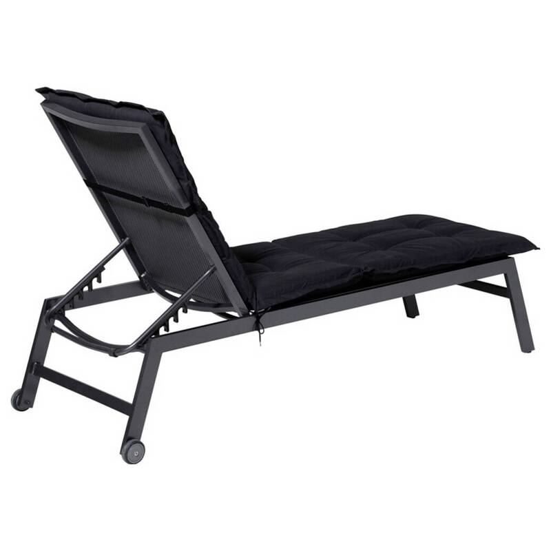 Madison Liegenauflage Relaxliege LIGSA052 Auflage Schwarz 200x60cm 2kg 7cm dick - 8713229115166