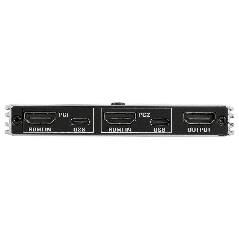SpeaKa Professional HDMI KVM Umschalter Switch Rechner PC Konsole Schwarz USB - 4064161481395