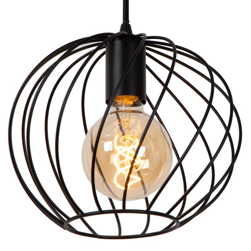 Lucide Hängeleuchte Danza Pendelleuchte Deckenlampe Lampe dreiflammig schwarz81 - 5411212211552