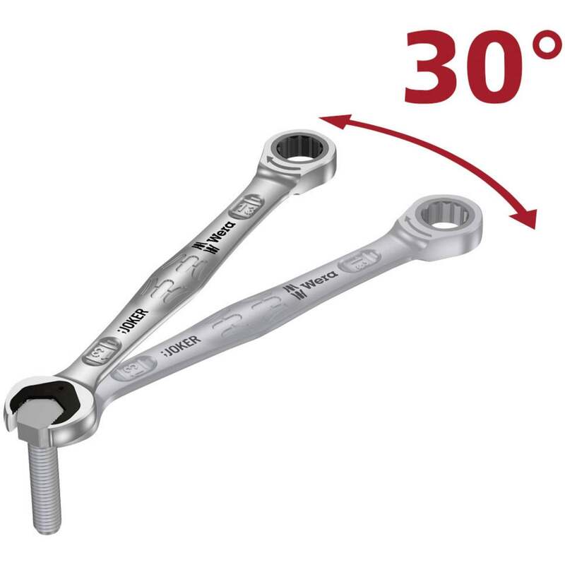 WERA Maulschlüssel Schraubenschlüssel Joker SW19 Ringmaulschlüssel 19mm - 4013288164391