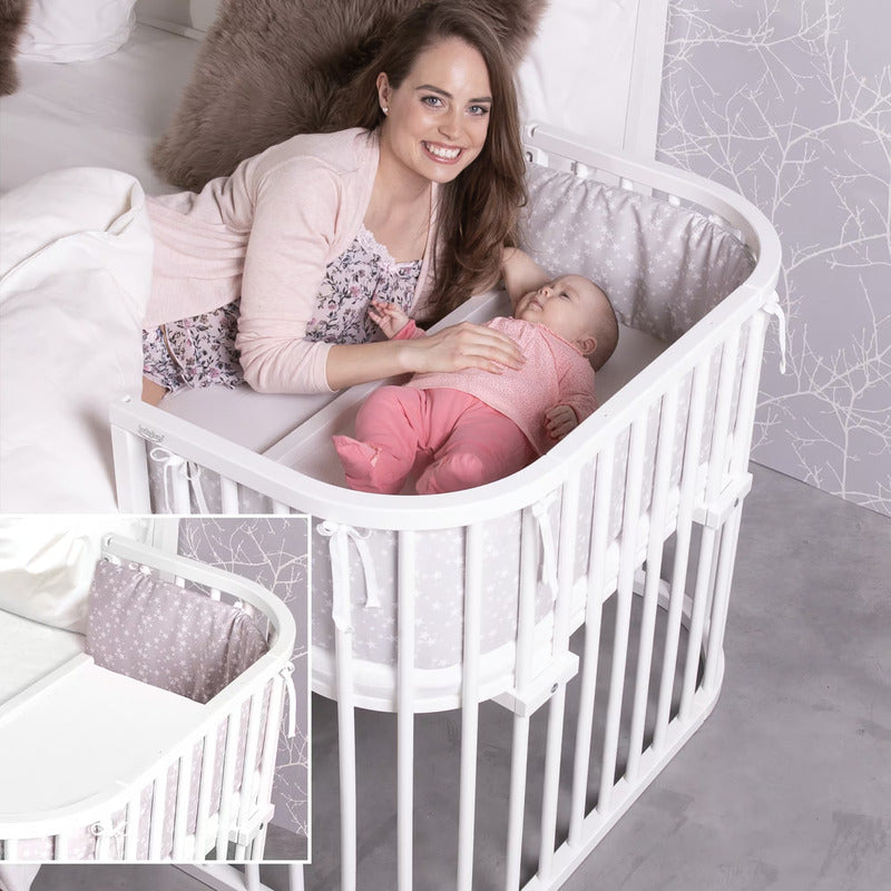 babybay Maxi Beistellbett Comfort Plus Babybett Baby-Stillbett weiß lackiert - 4260472559765