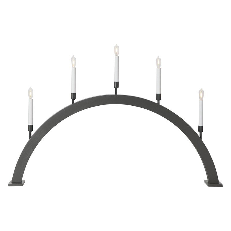 startrading Fensterleuchter Kerzenleuchter Storm 5-flammig 59 cm grau SIEHE TEXT - 7391482040817